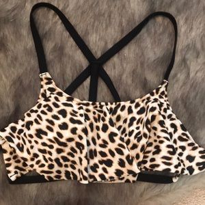 Pink Cheetah Bikini Top XS
